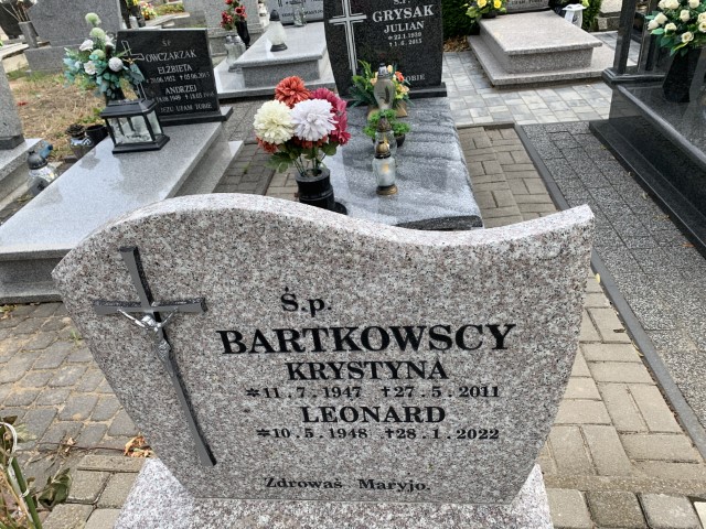 Krystyna Bartkowska 1947 Mogilno - Grobonet - Wyszukiwarka osób pochowanych