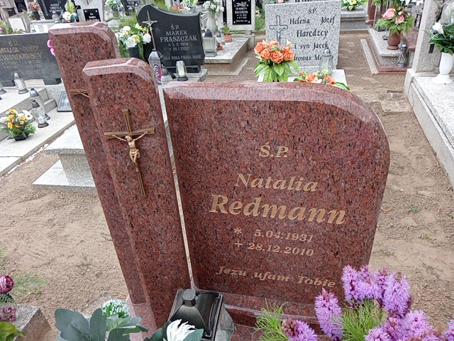 Natalia Redmann 1931 Mogilno - Grobonet - Wyszukiwarka osób pochowanych