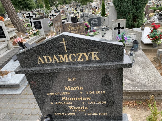 Wanda Adamczyk 1889 Mogilno - Grobonet - Wyszukiwarka osób pochowanych