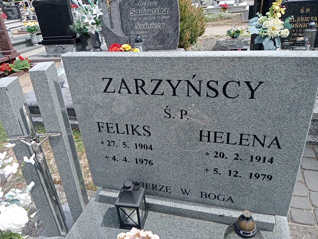 Feliks Zarzyński 1904 Mogilno - Grobonet - Wyszukiwarka osób pochowanych