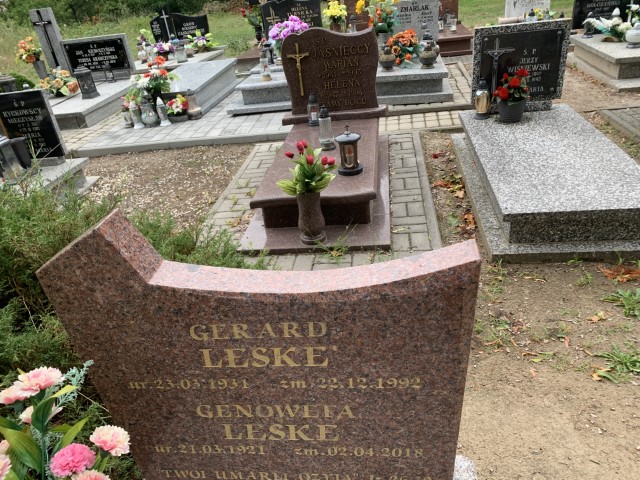 Genowefa Leske 1921 Mogilno - Grobonet - Wyszukiwarka osób pochowanych