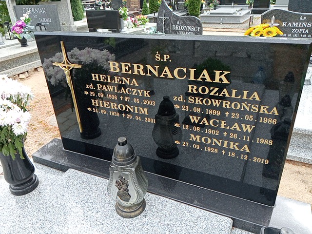 Monika Bernaciak 1928 Mogilno - Grobonet - Wyszukiwarka osób pochowanych